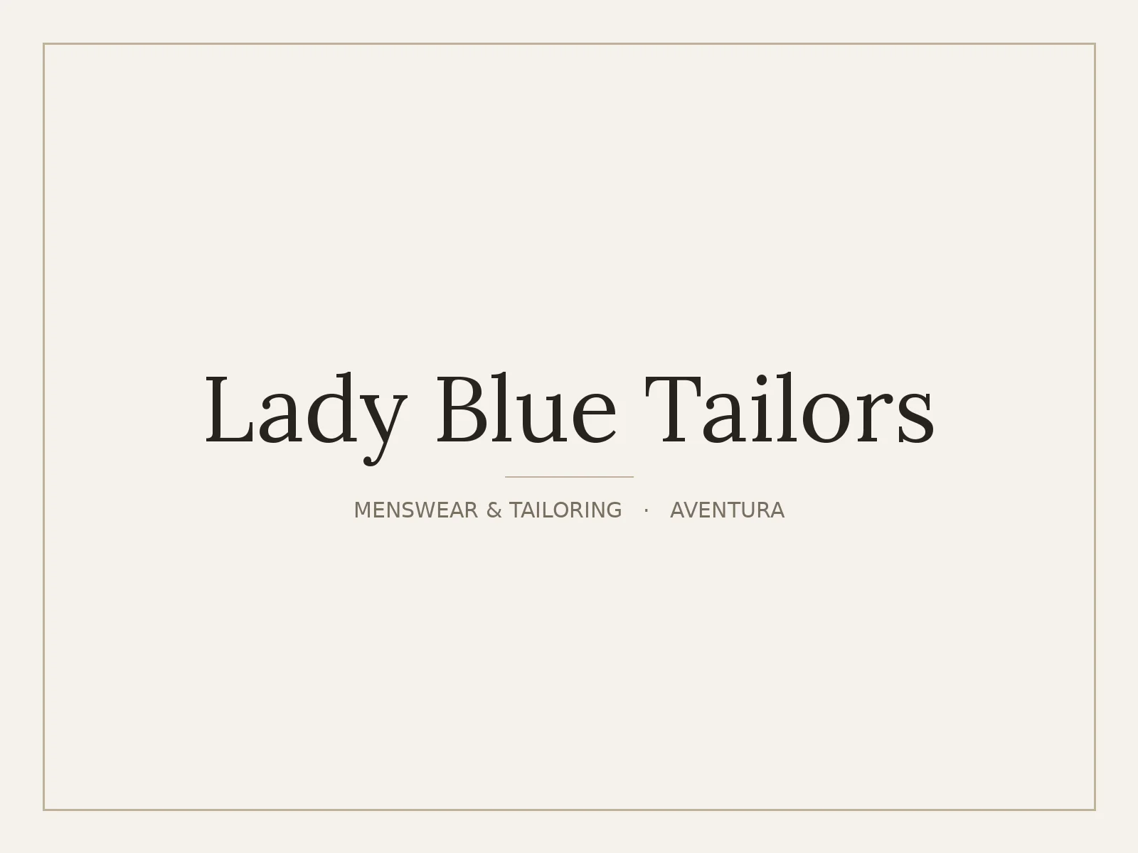 Lady Blue Tailors, Aventura