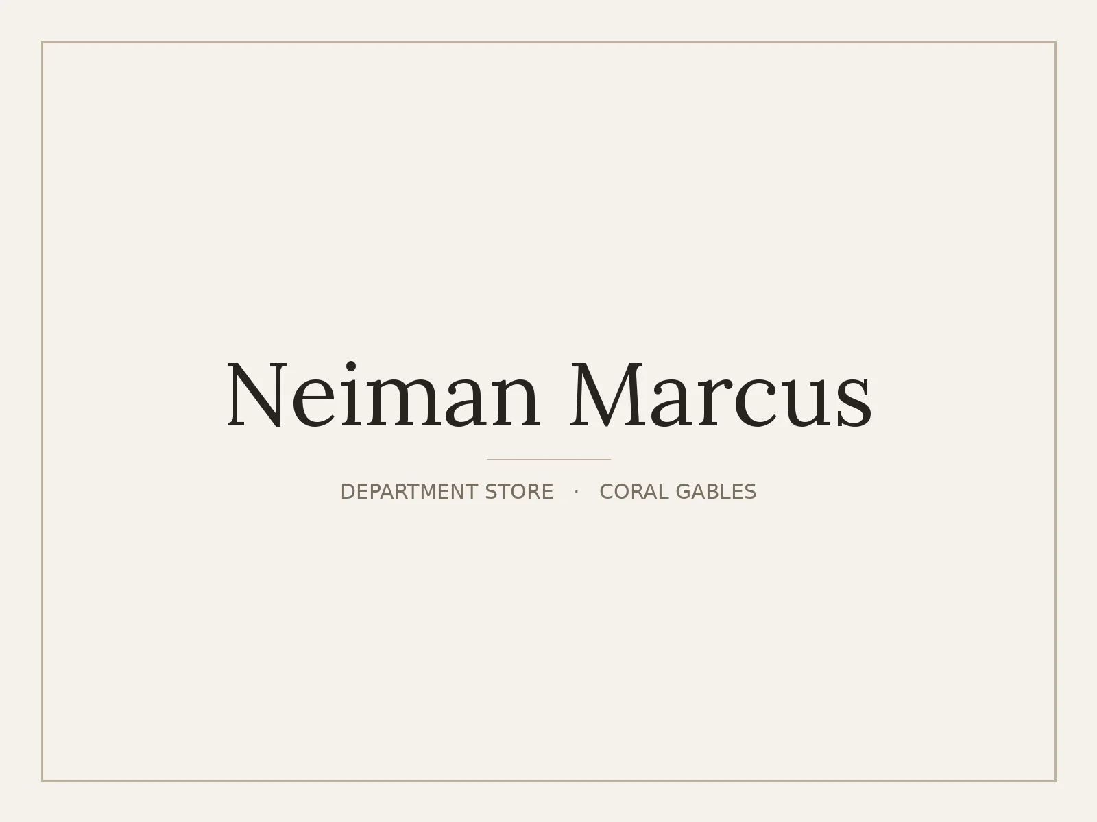 Neiman Marcus, Coral Gables