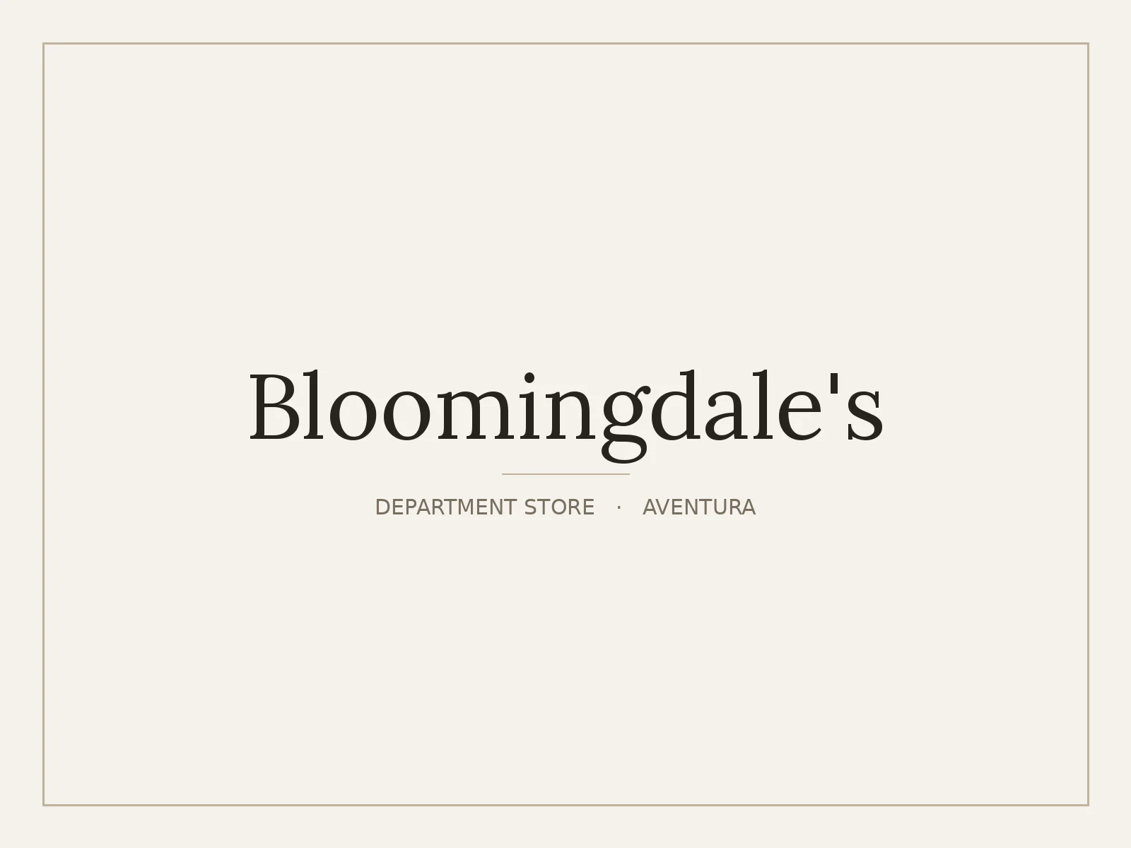 Bloomingdale's, Aventura