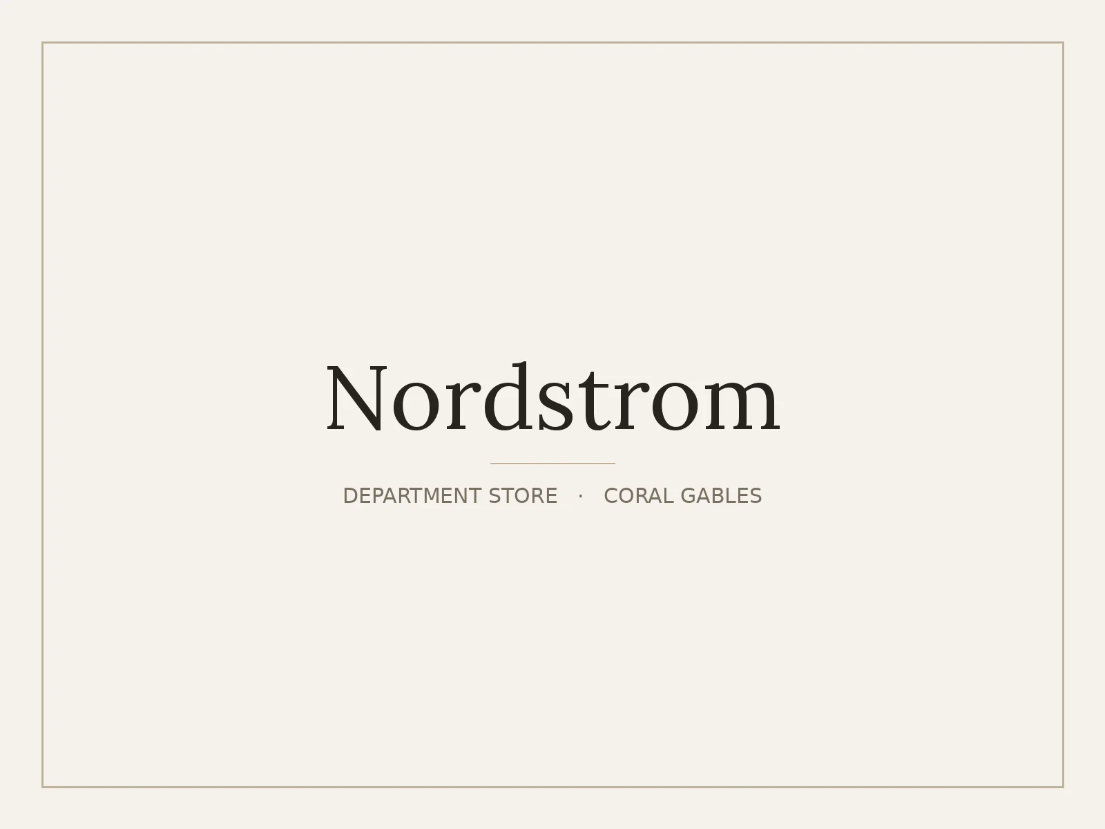 Nordstrom, Coral Gables