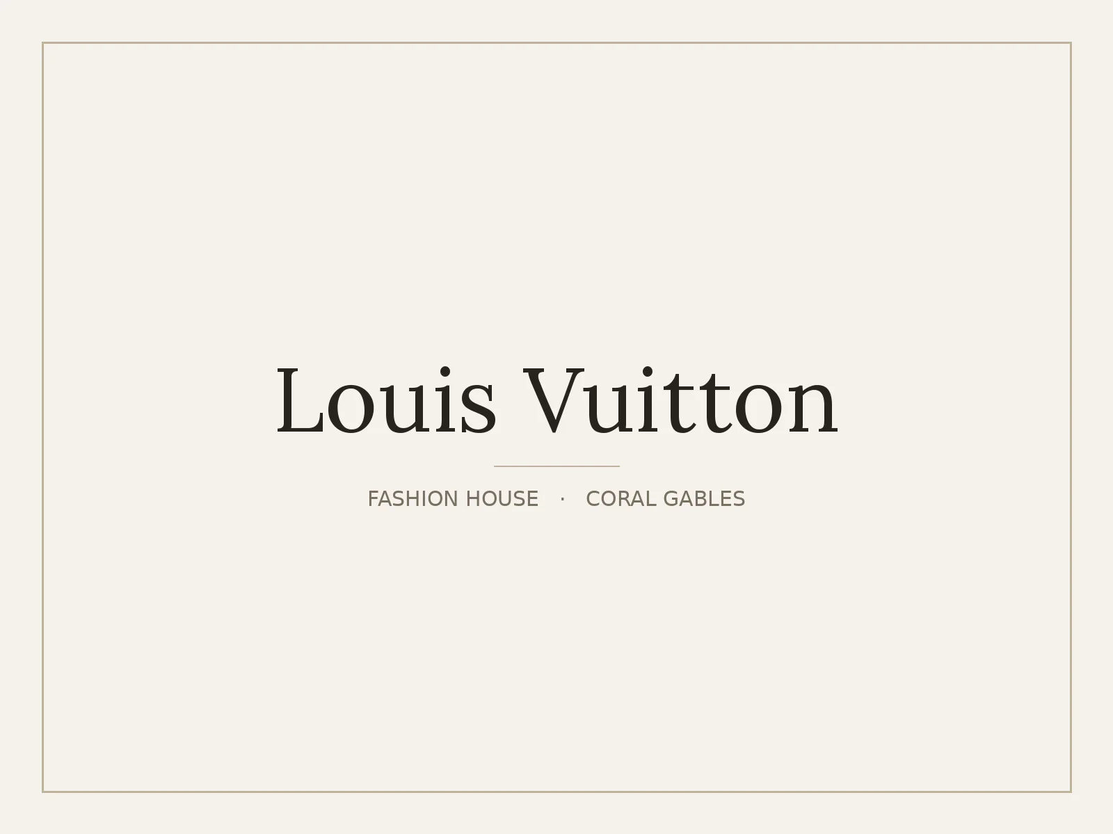 Louis Vuitton, Coral Gables