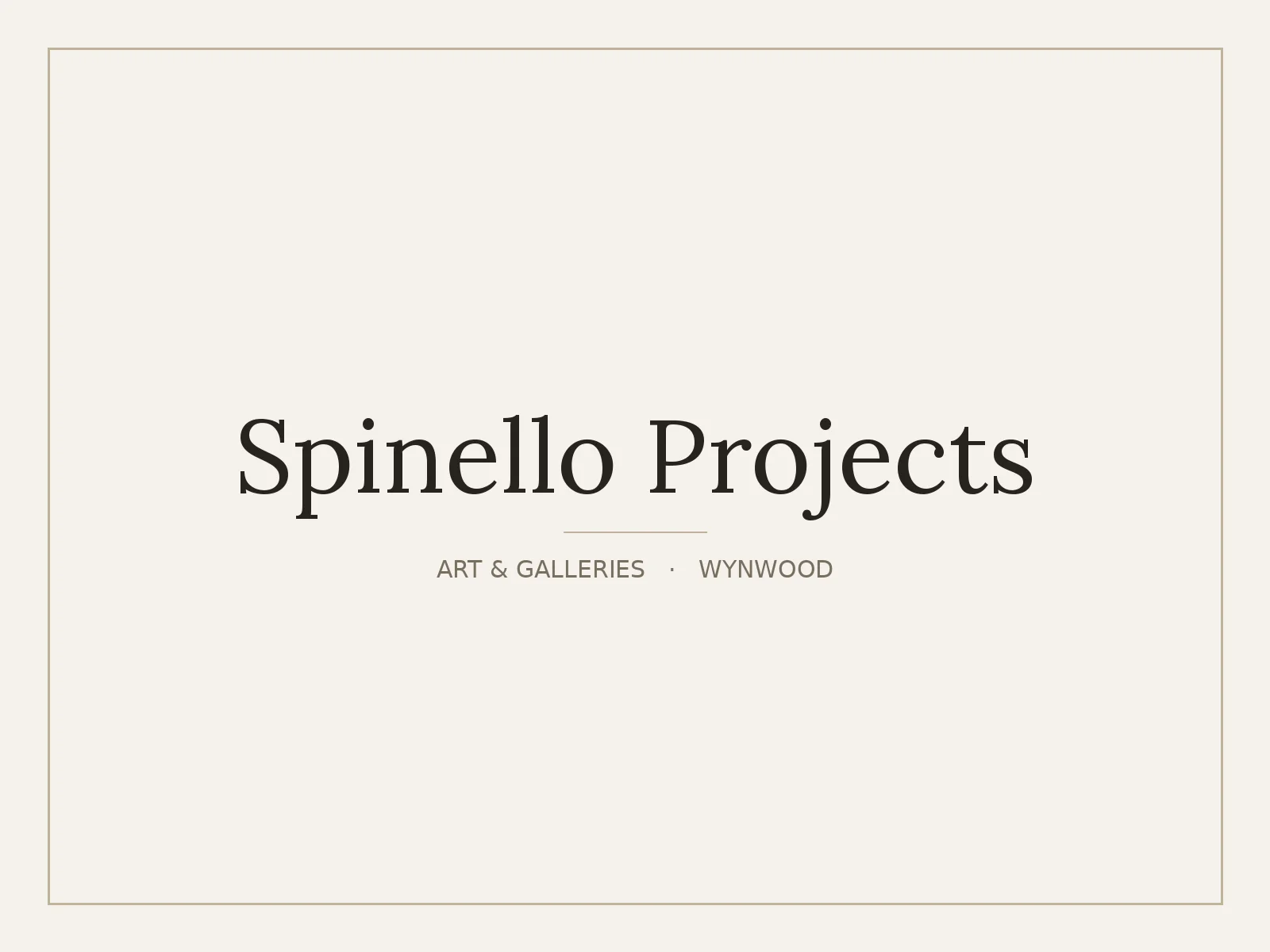 Spinello Projects, Wynwood