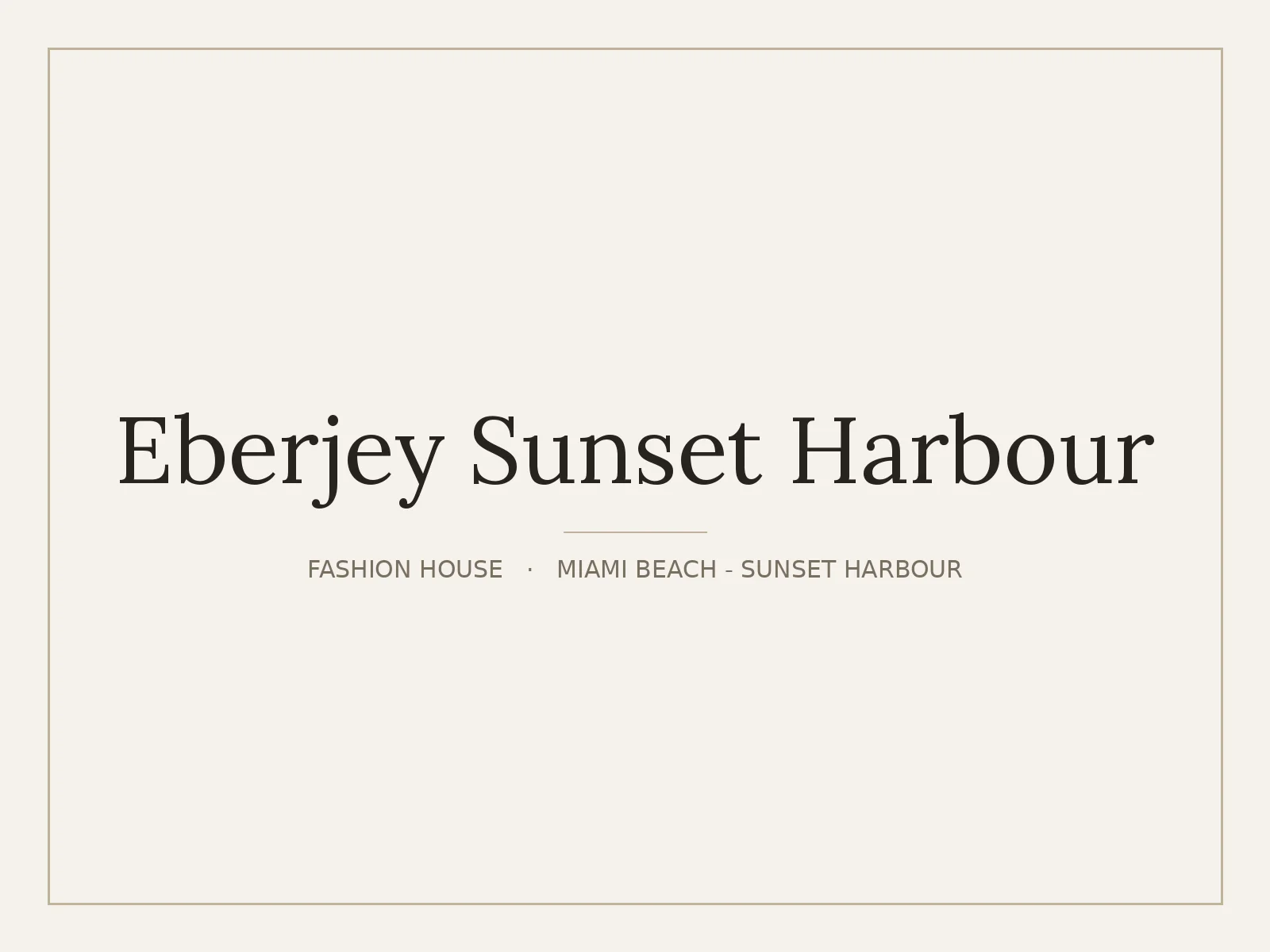 Eberjey Sunset Harbour, Miami Beach - Sunset Harbour