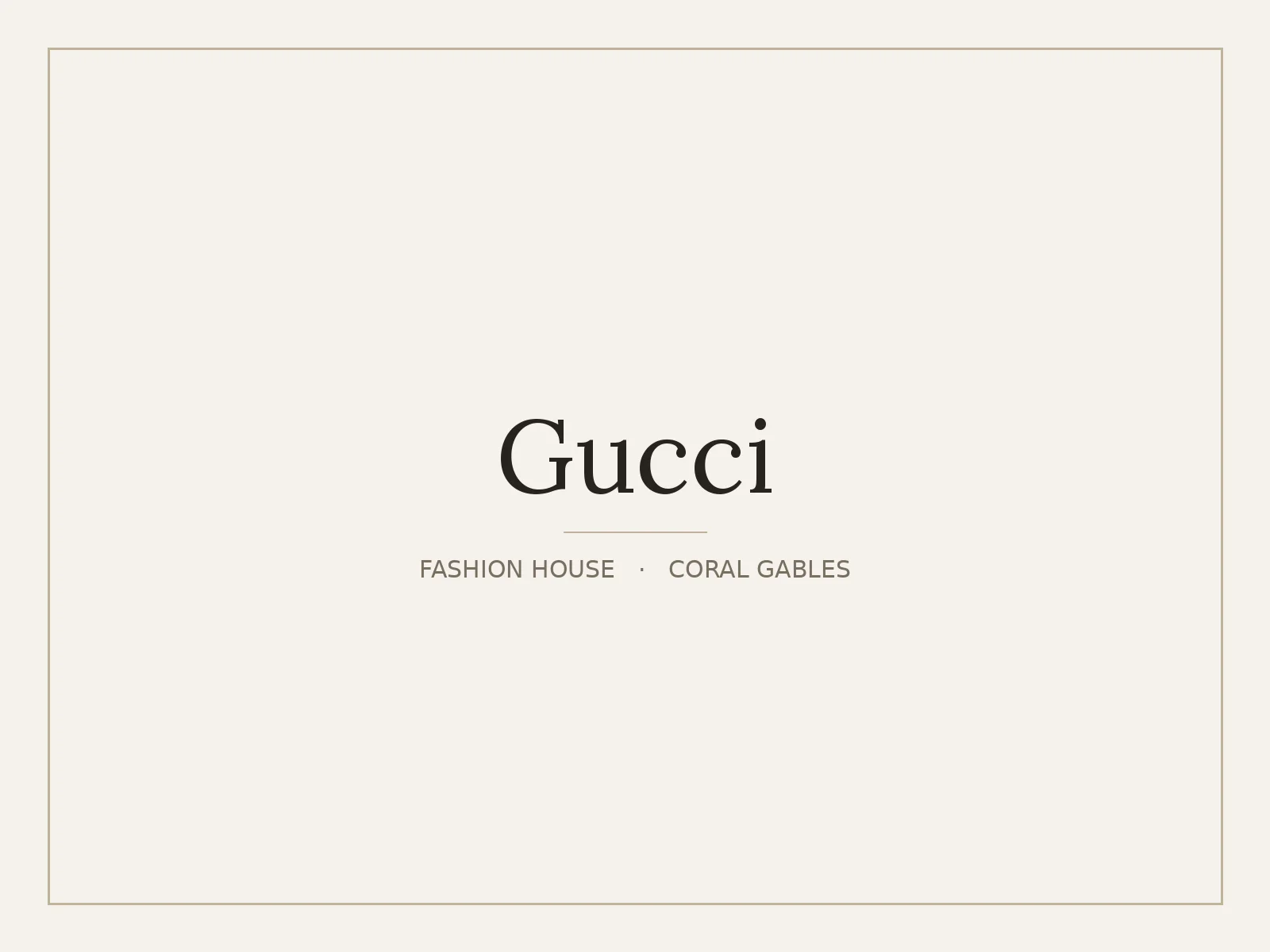 Gucci, Coral Gables